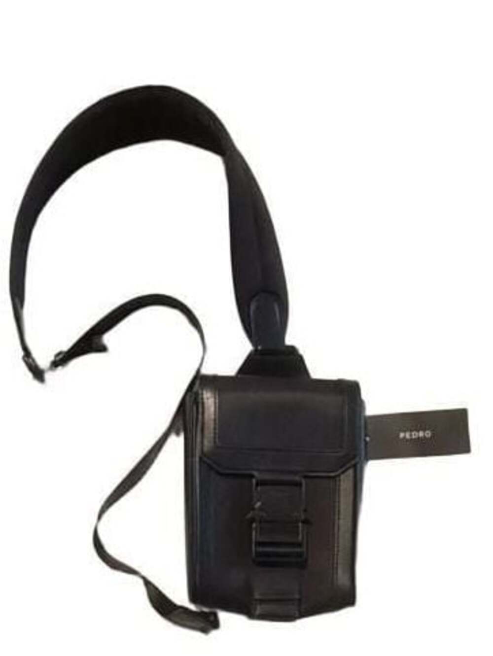 PEDRO Tex Leather Crossbody Bag with Buckle
